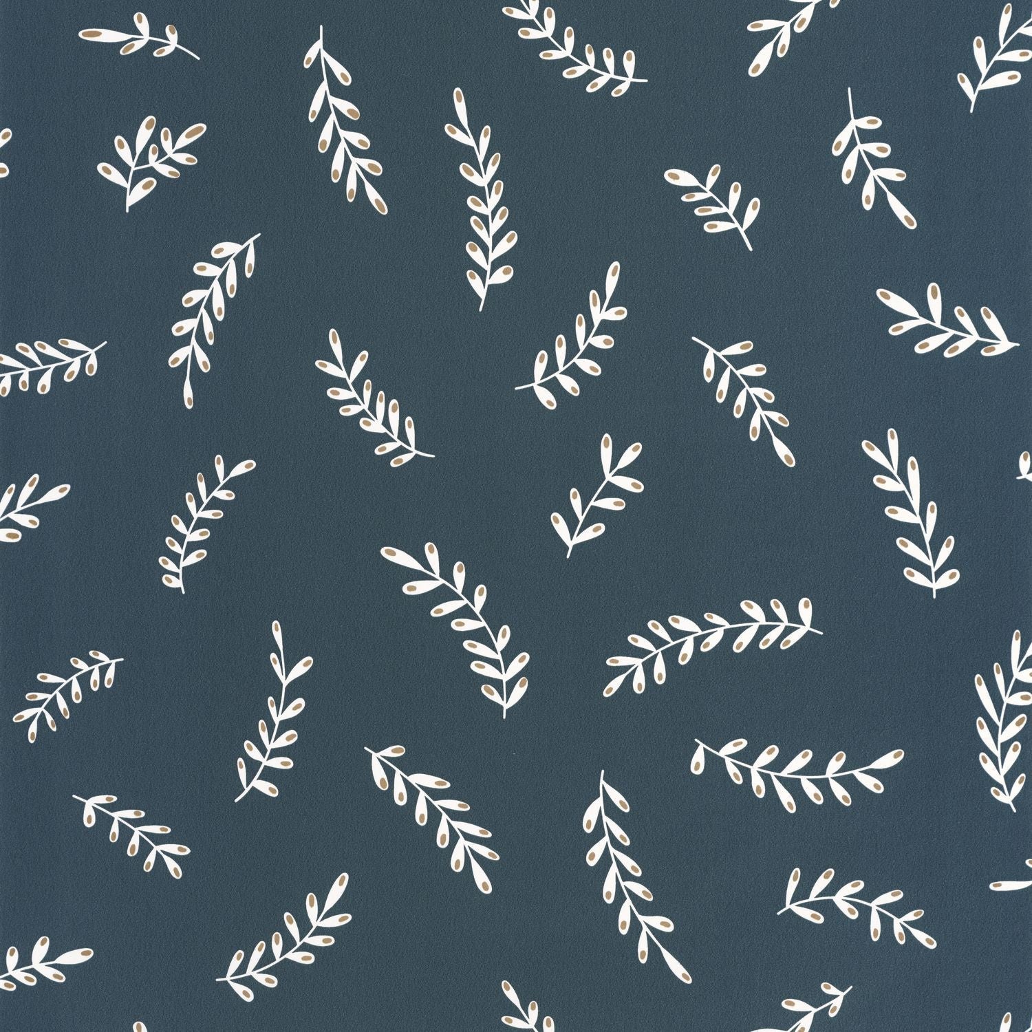 Iris Wallpaper - Bleu Nuit - Caselio - 103096163