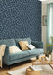 Iris Wallpaper - Bleu Nuit - Caselio - 103096163