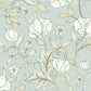 Isabella Arts and Crafts Wallpaper - Bleu Nuage - Casadeco - 86346122 - Premier Wallcovering