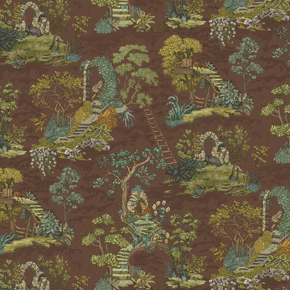 Islet Hoping Wallpaper - Brown and Olive - Josephine Munsey - JMW-103701 - Premier Wallcovering