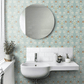Isolde Wallpaper - Aqua - Boråstapeter - 5821 - Premier Wallcovering