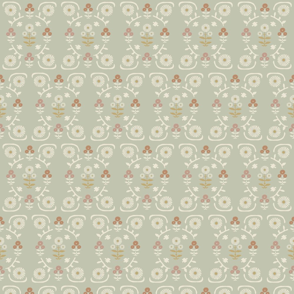 Isolde Wallpaper - Green - Boråstapeter - 5820 - Premier Wallcovering