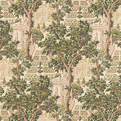 Italian Garden Wallpaper - Tuscan Pink - Zoffany - ZATW313051 - Morris Wallpaper