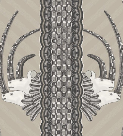 Jabu Wallpaper - Soot on Taupe - 109/3013 - Cole & Son - Premier Wallcovering