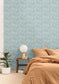 Jade Wallpaper - Bleu Fumee - Caselio - 103106000