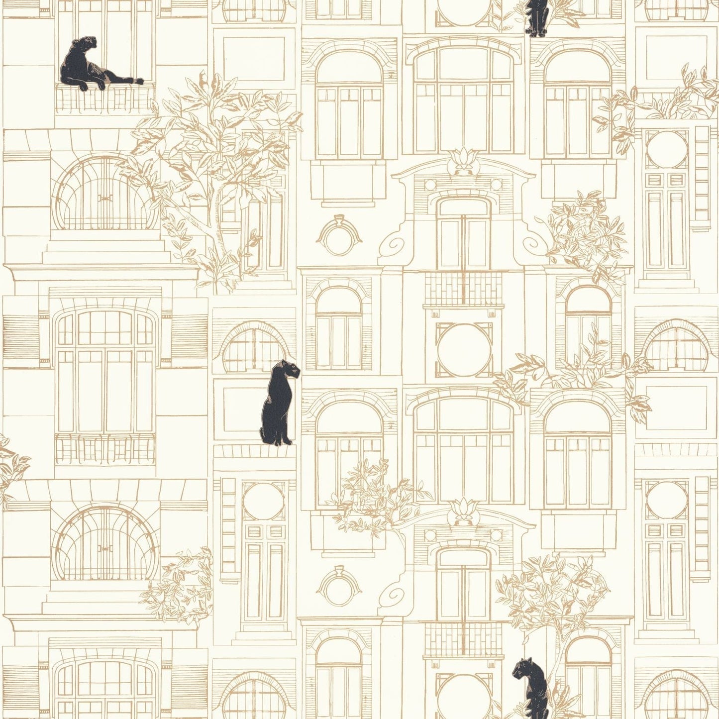 James Wallpaper - Blanc Noir - Caselio - 103780264