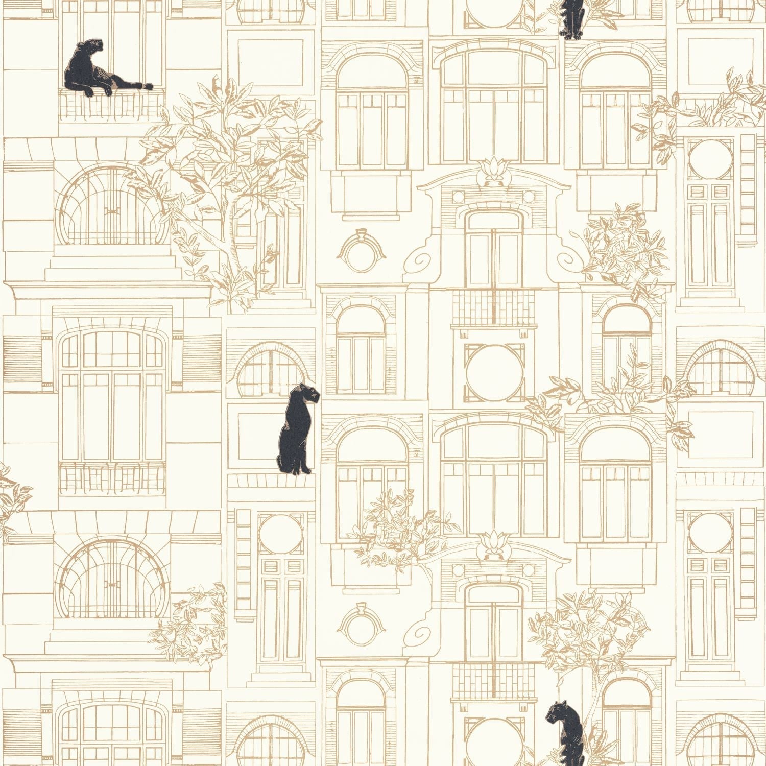 James Wallpaper - Blanc Noir - Caselio - 103780264