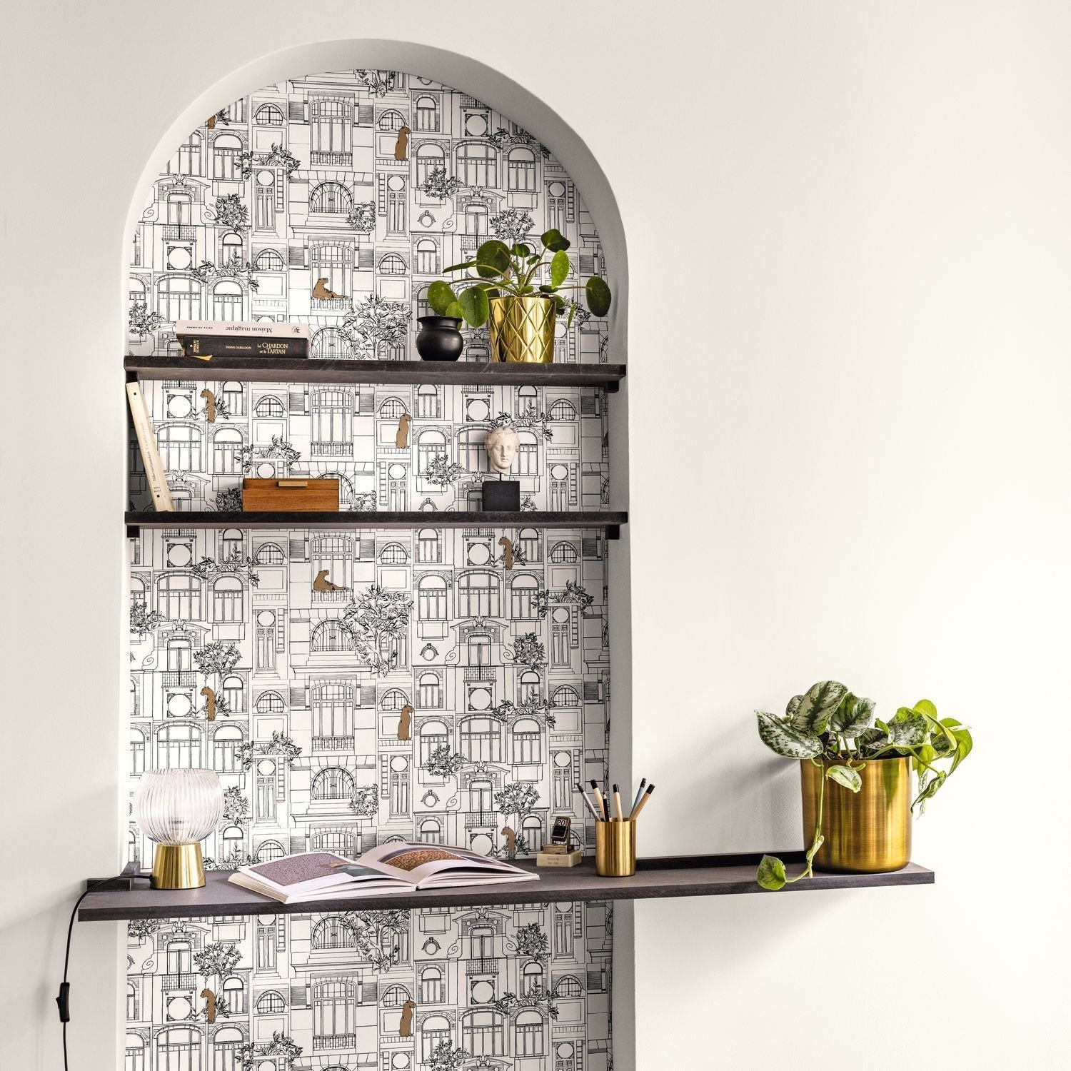 James Wallpaper - Noir Blanc - Caselio - 103780973