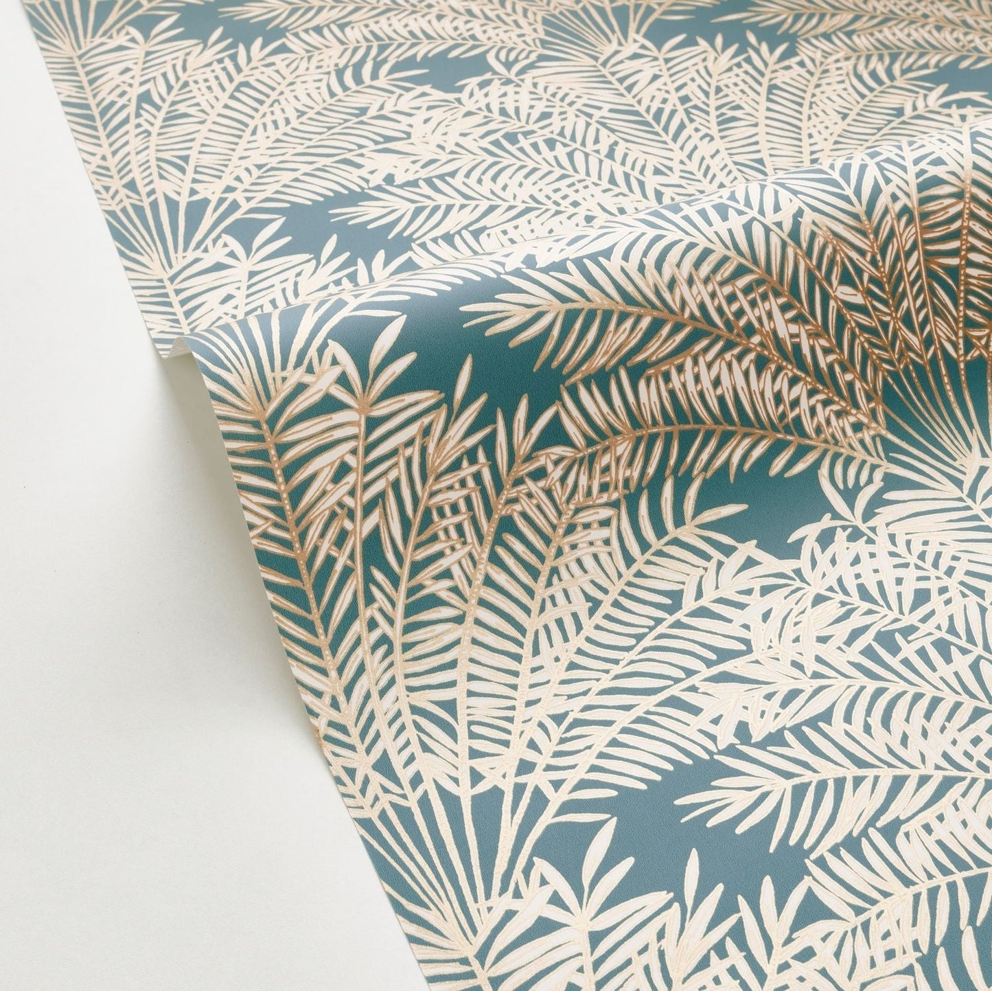 Jardin D'alhambra Wallpaper - Bleu Canard - Caselio - 103026278