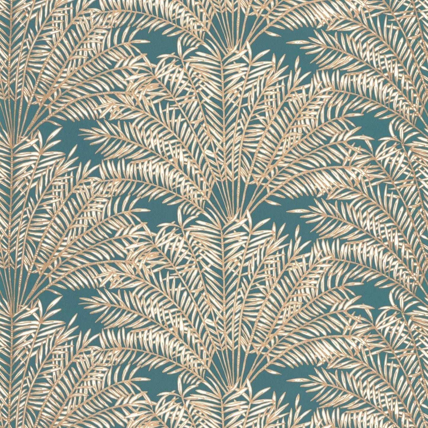 Jardin D'alhambra Wallpaper - Bleu Canard - Caselio - 103026278