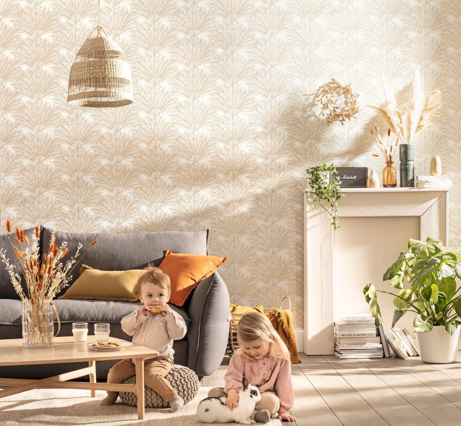 Jardin D'alhambra Wallpaper - Blanc - Caselio - 103020248