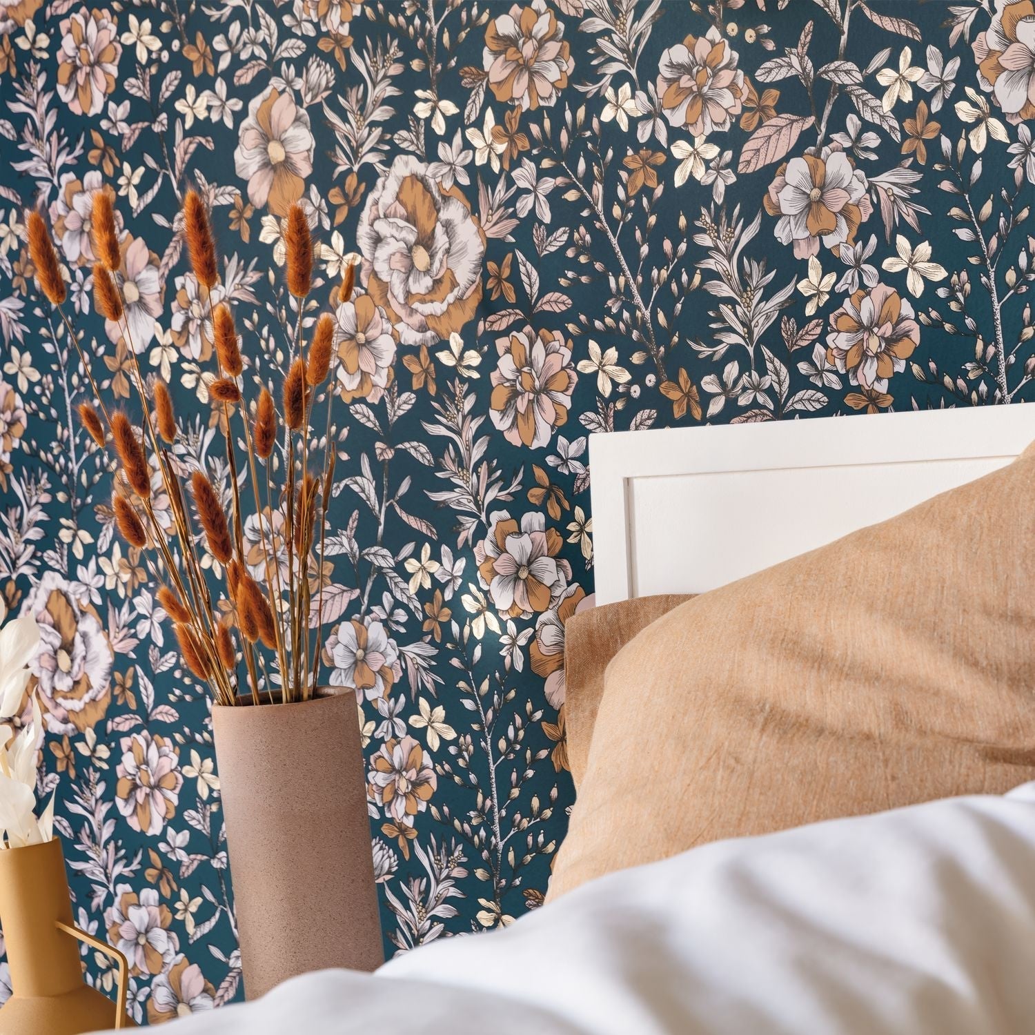 Jardin De Beauregard Wallpaper - Bleu Nuit - Caselio - 103066343