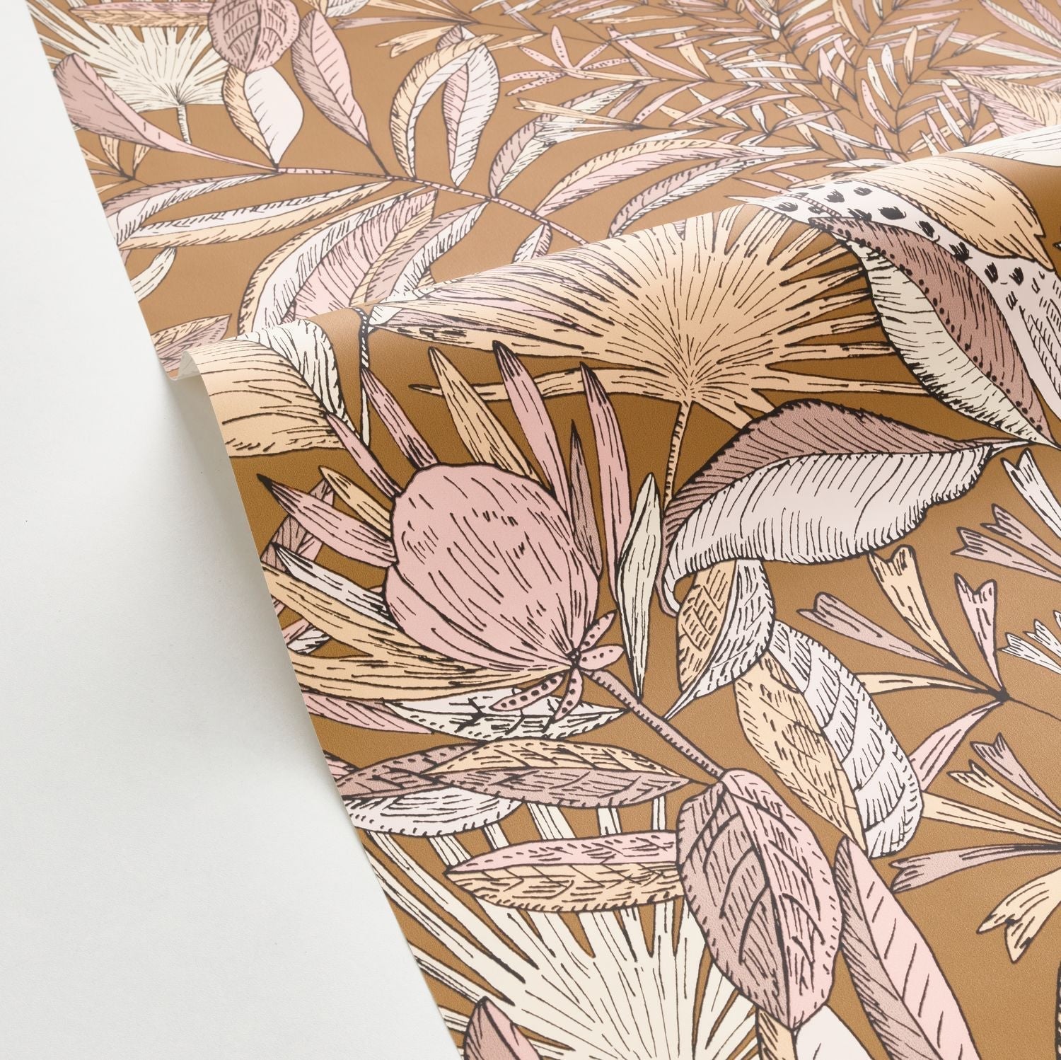 Jardin De Bel Air Wallpaper - Ocre Rose - Caselio - 103014269