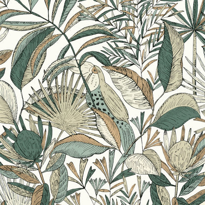 Jardin De Bel Air Wallpaper - Blanc - Caselio - 103017189