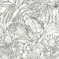 Jardin De Bel Air Wallpaper - Blanc Noir - Caselio - 103010199