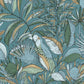 Jardin De Bel Air Wallpaper - Bleu Canard - Caselio - 103016749
