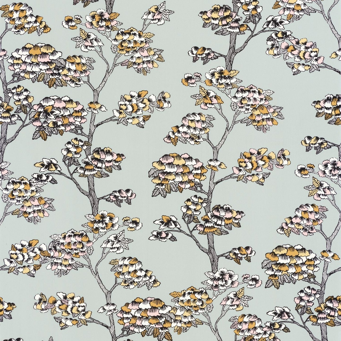 Jardin De Kyoto Wallpaper - Vert D'eau - Caselio - 102997032