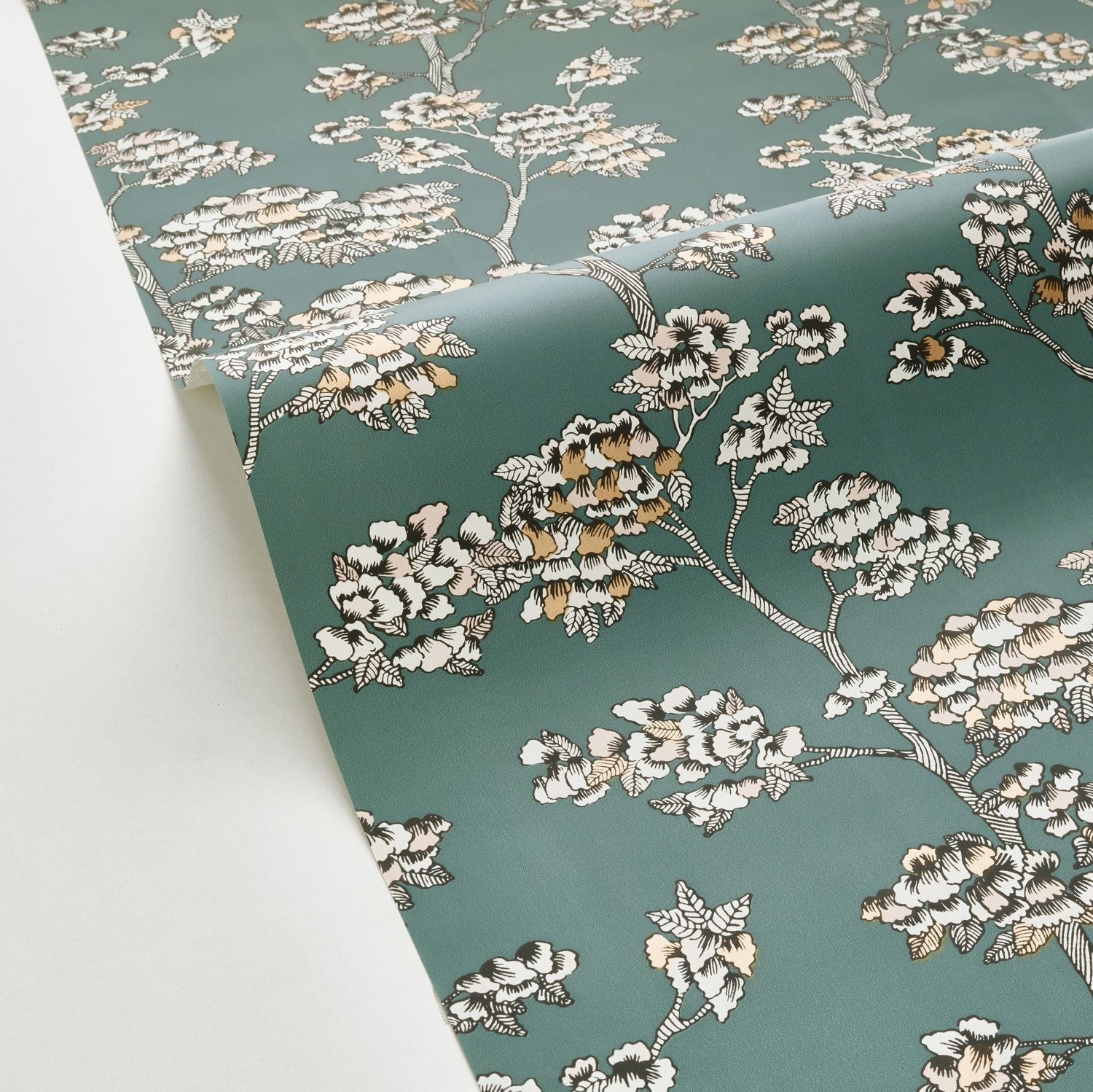 Jardin De Kyoto Wallpaper - Vert Sapin - Caselio - 102997142