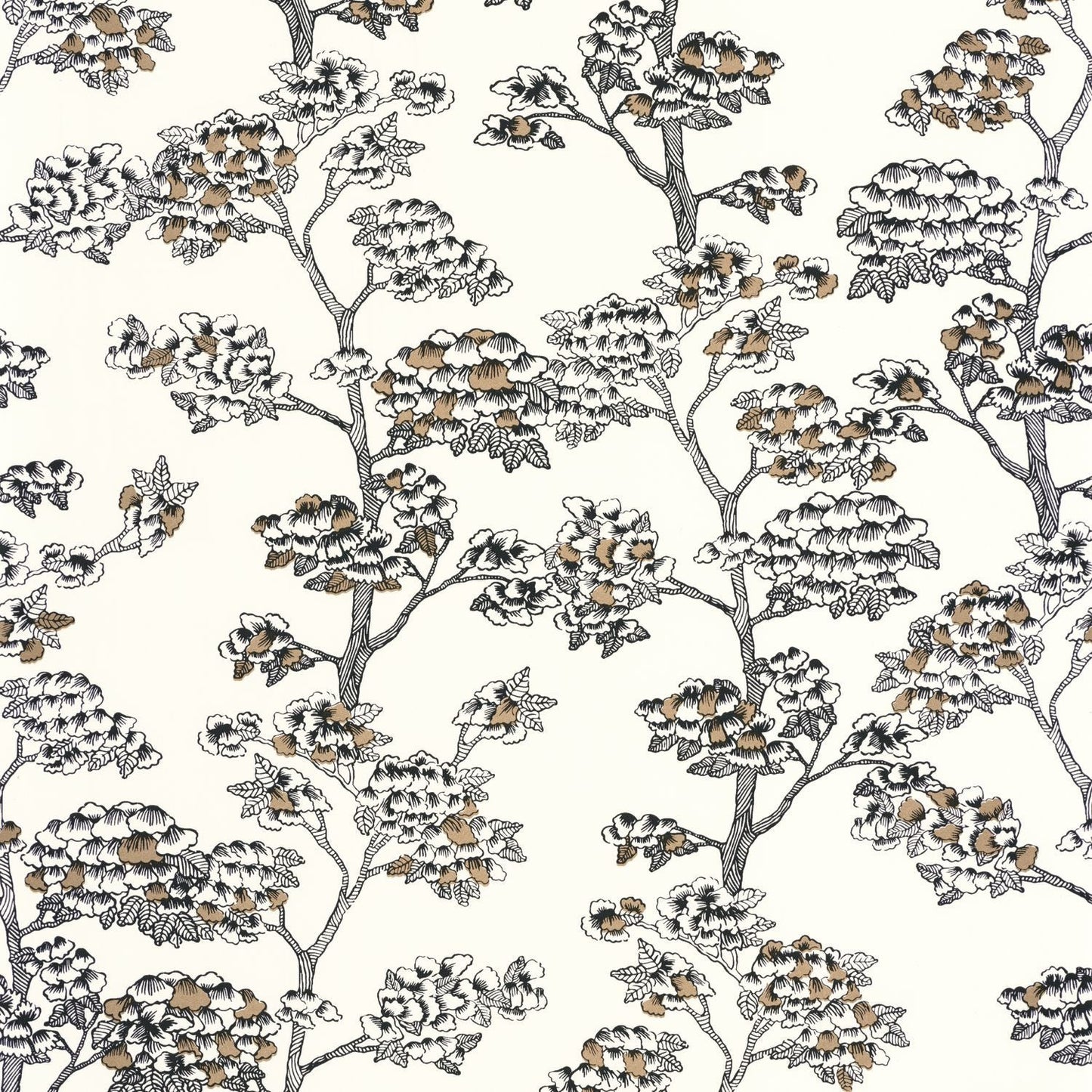 Jardin De Kyoto Wallpaper - Blanc Noir - Caselio - 102990922