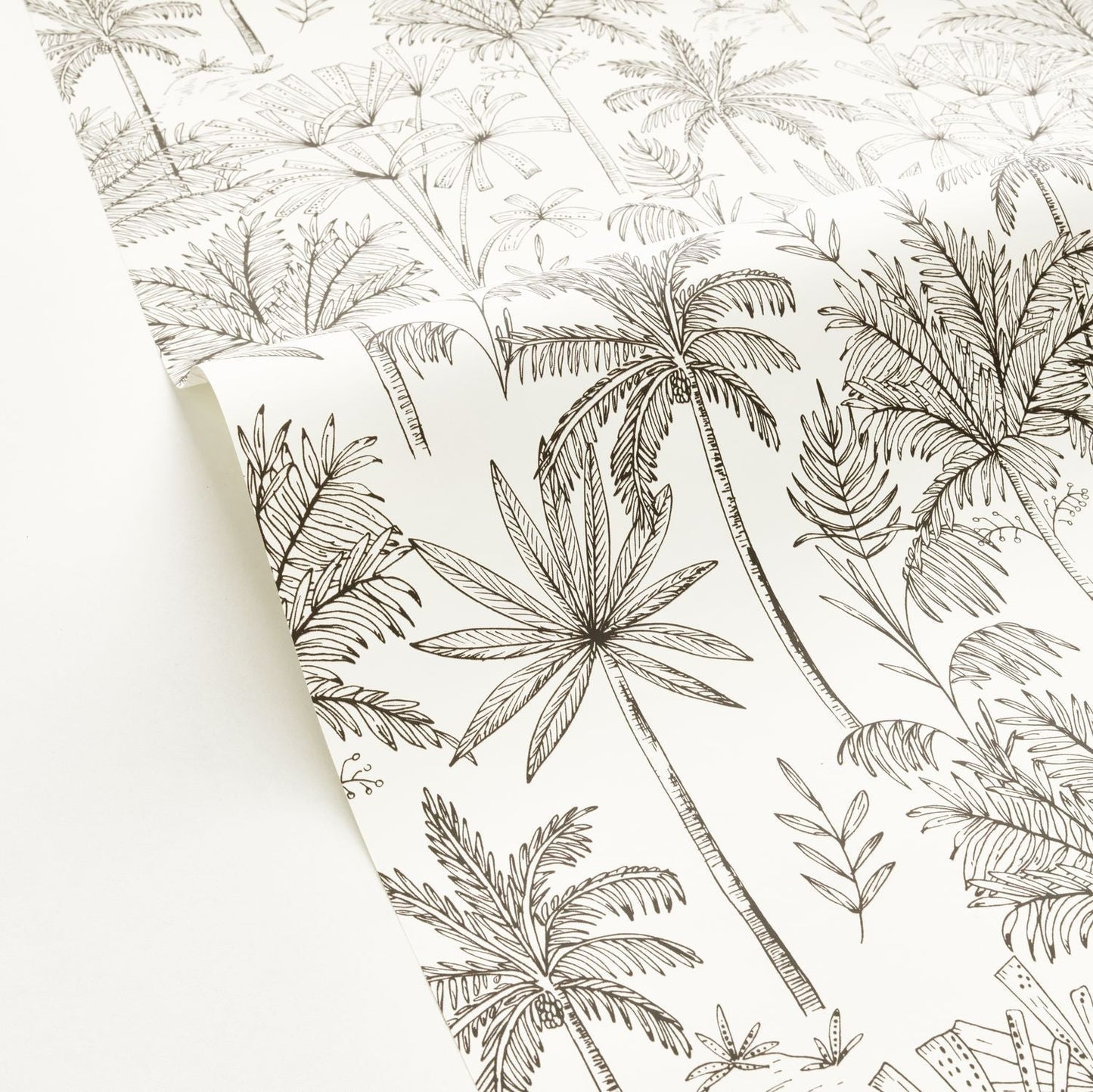 Jardin De Marrakech Wallpaper - Blanc Noir - Caselio - 103030911