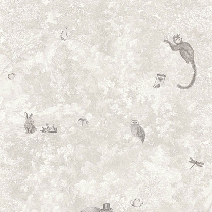 Jardin Des Merveilles Voyage Onirique Wallpaper - Blanc Neige - Casadeco - 87250914 - Premier Wallcovering