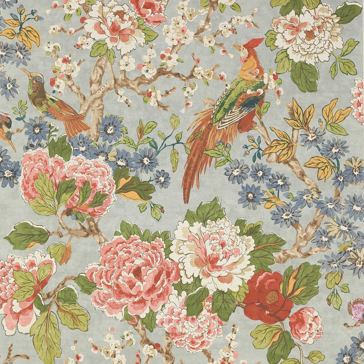 Jardine Wallpaper - Old Blue - Colefax & Fowler - W7003 - 02 - Premier Wallcovering
