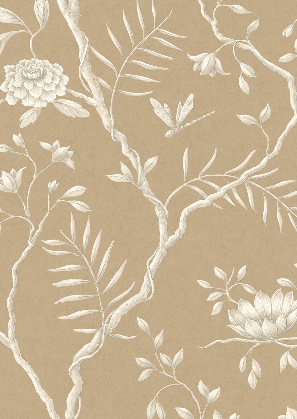 Jasper Peony Wallpaper - Ginger - Lewis & Wood - Premier Wallcovering