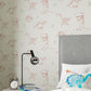 Jolly Jurassic Wallpaper - Strawberry Emerald & Neutral - HLTF112654 - Harlequin - Premier Wallcovering