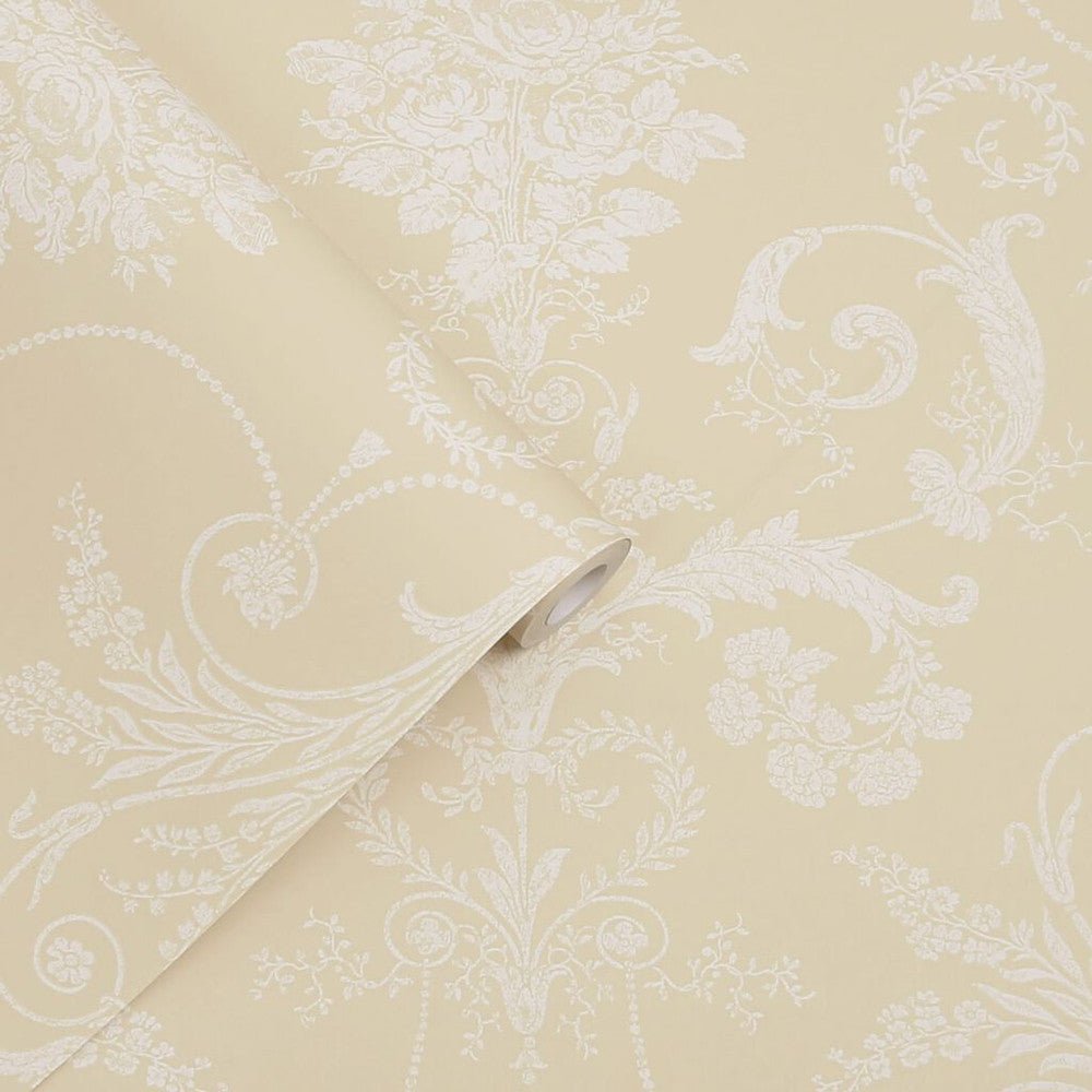 Josette Wallpaper - Linen - Laura Ashley - 113384 - Premier Wallcovering