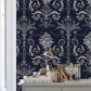 Josette Wallpaper - Midnight - Laura Ashley - 113386 - Premier Wallcovering