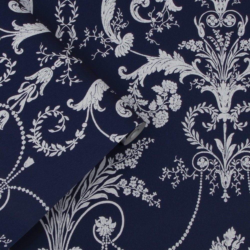 Josette Wallpaper - Midnight - Laura Ashley - 113386 - Premier Wallcovering
