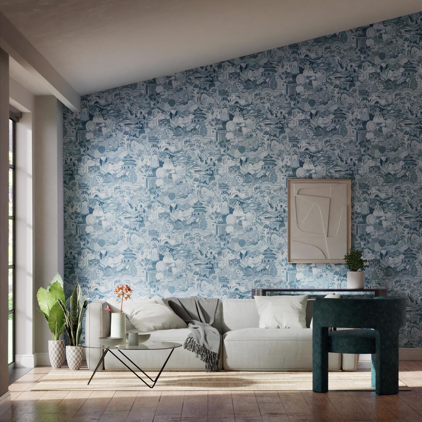 Journey of Discovery Wallpaper - Wild Water/Exhale - Harlequin - HQN3112920