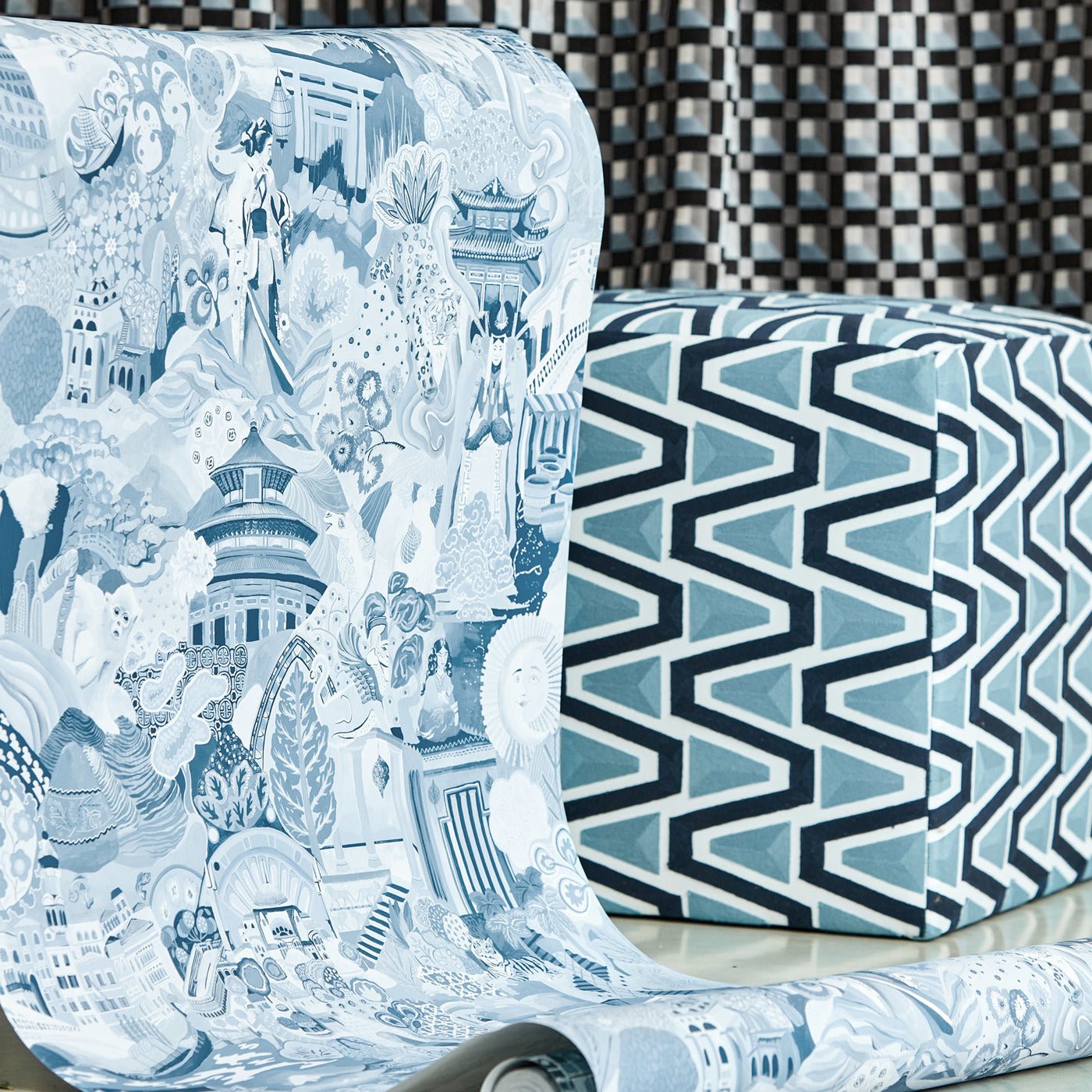 Journey of Discovery Wallpaper - Wild Water/Exhale - Harlequin - HQN3112920