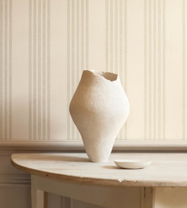 Jude Stripe Wallpaper - Blue - Colefax & Fowler - 07191 - 01 - Premier Wallcovering