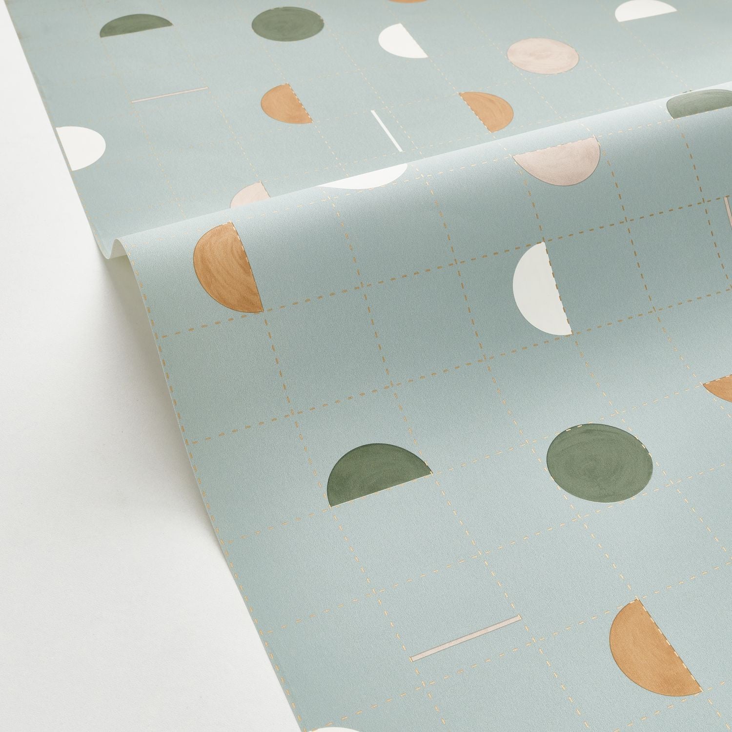 Jump Around Wallpaper - Kaki Bleu - Caselio - 102867062