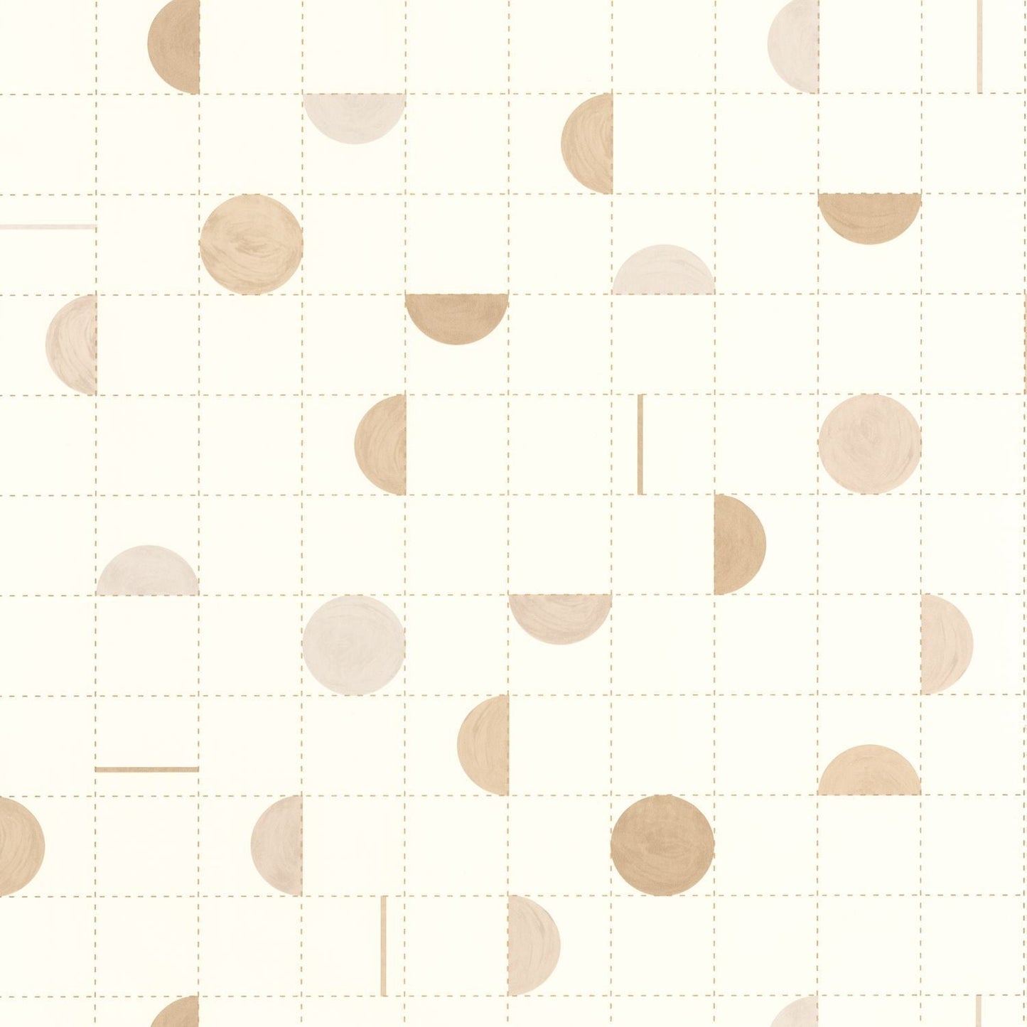 Jump Around Wallpaper - Beige Blanc - Caselio - 102861020