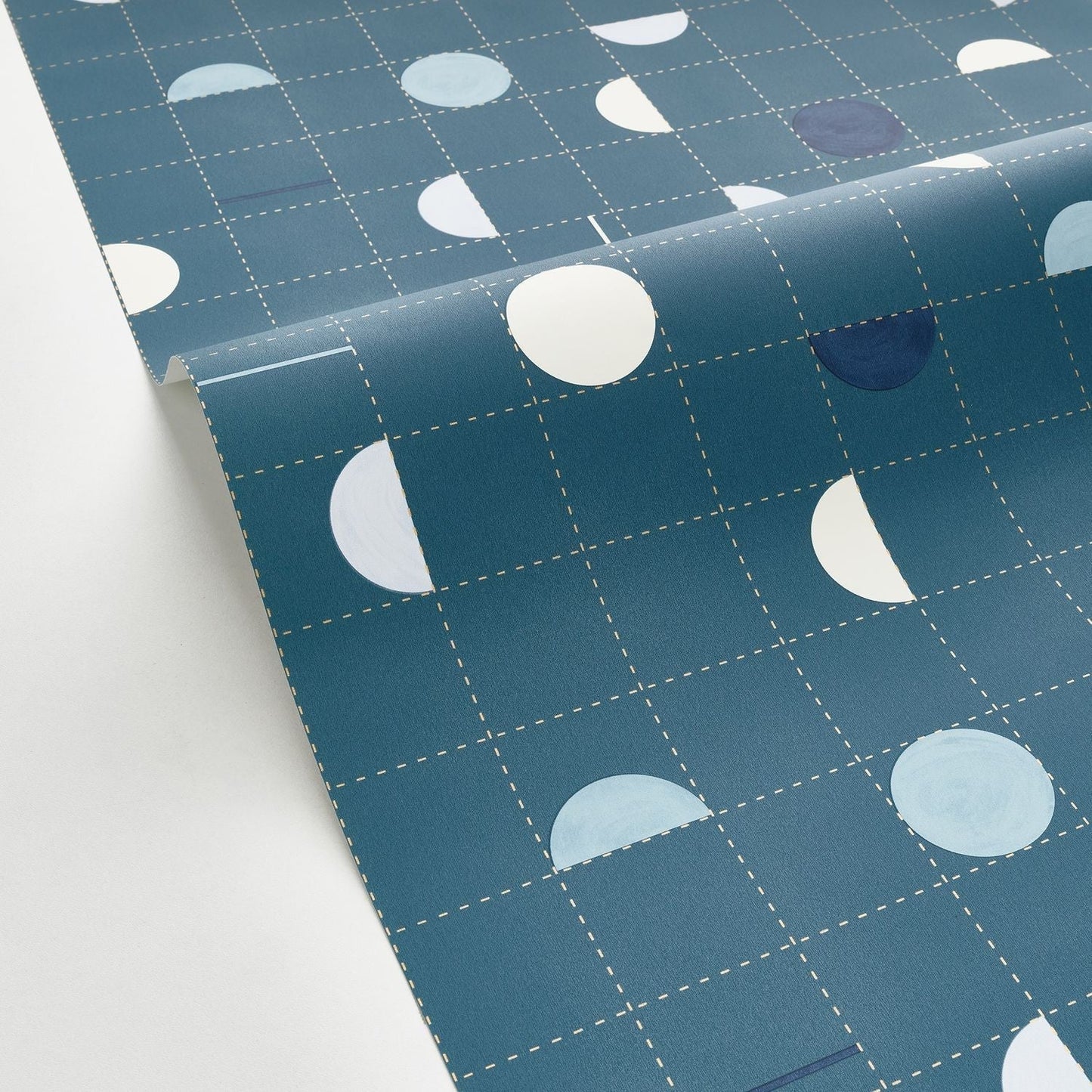 Jump Around Wallpaper - Bleu Canard - Caselio - 102866029