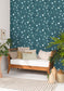 Jump Around Wallpaper - Bleu Canard - Caselio - 102866029