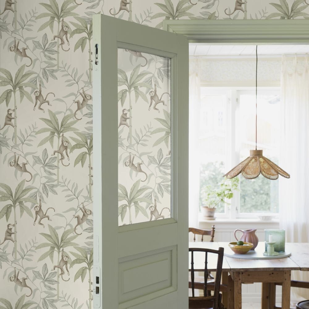 Jungle Friends Wallpaper - Ivory - Boråstapeter - 6936 - Premier Wallcovering