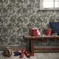 Jungle Friends Wallpaper - Charcoal - Boråstapeter - 6935 - Premier Wallcovering