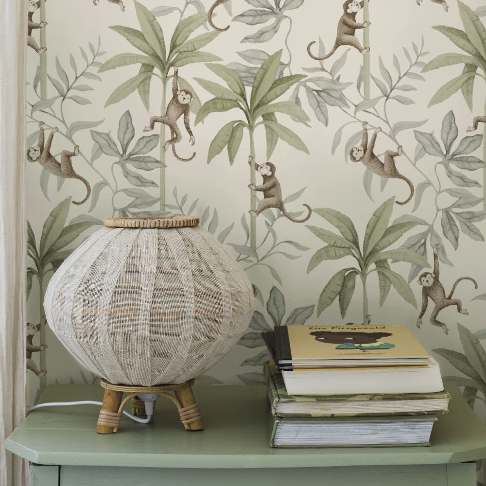 Jungle Friends Wallpaper - Ivory - Boråstapeter - 6936 - Premier Wallcovering