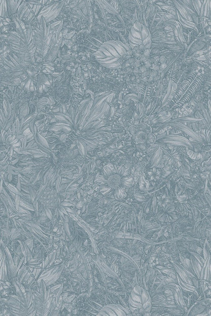 Jungle Tangle Superwide Wallpaper - Marazine Blue - Timorous Beasties - SWP/JGTL/DWN/07 - Premier Wallcovering