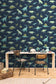 Jurassique Wallpaper - Bleu Nuit - Caselio - 105706060