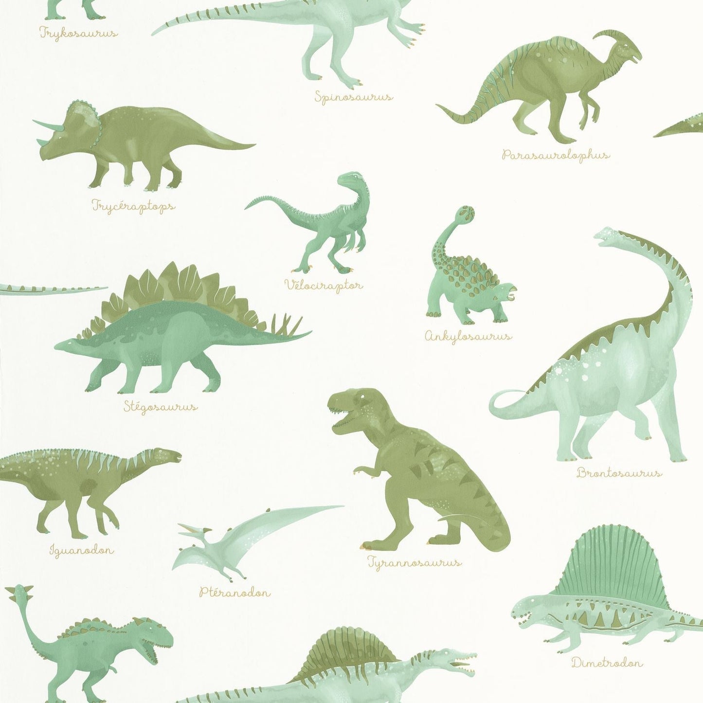 Jurassique Wallpaper - Kaki - Caselio - 105707100