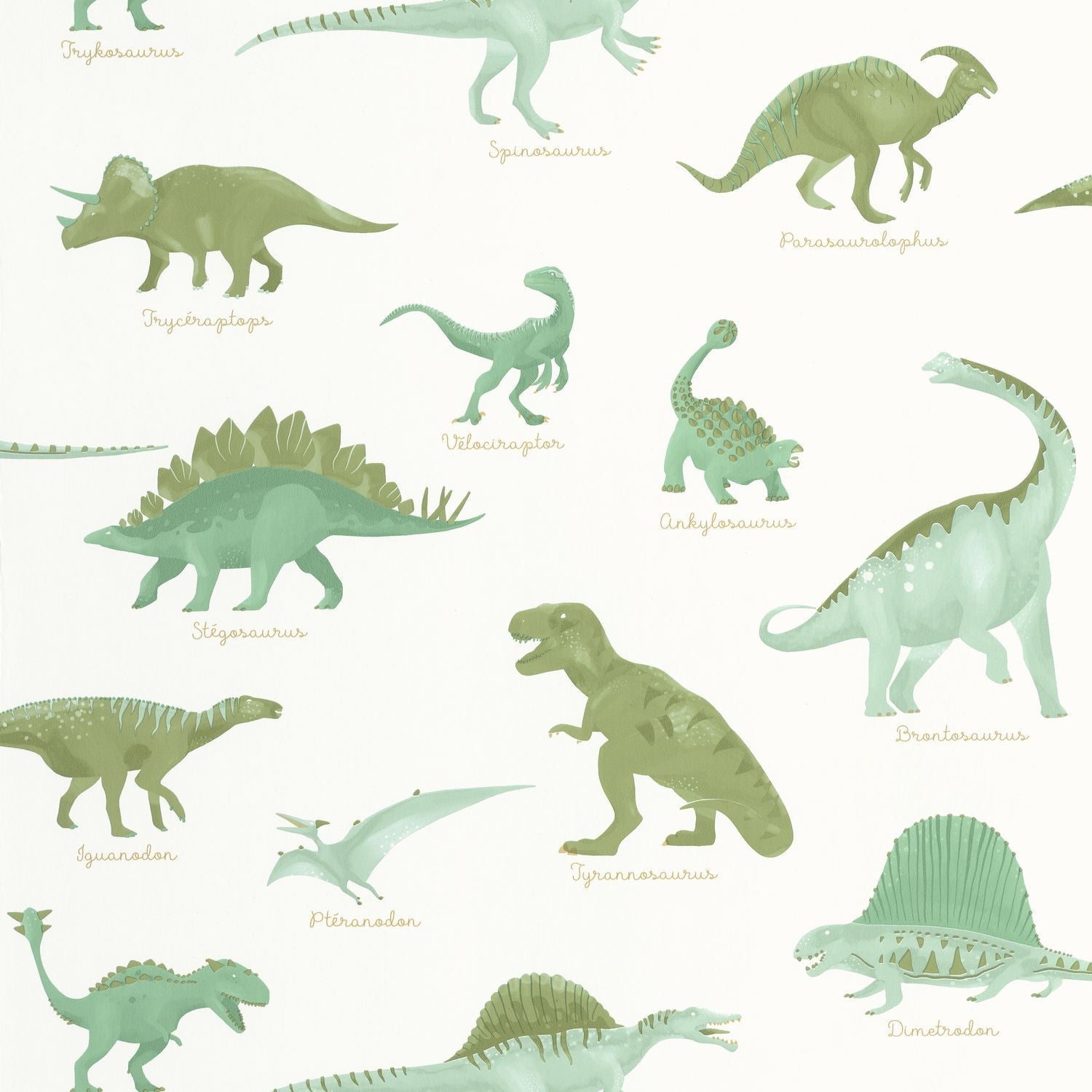 Jurassique Wallpaper - Kaki - Caselio - 105707100