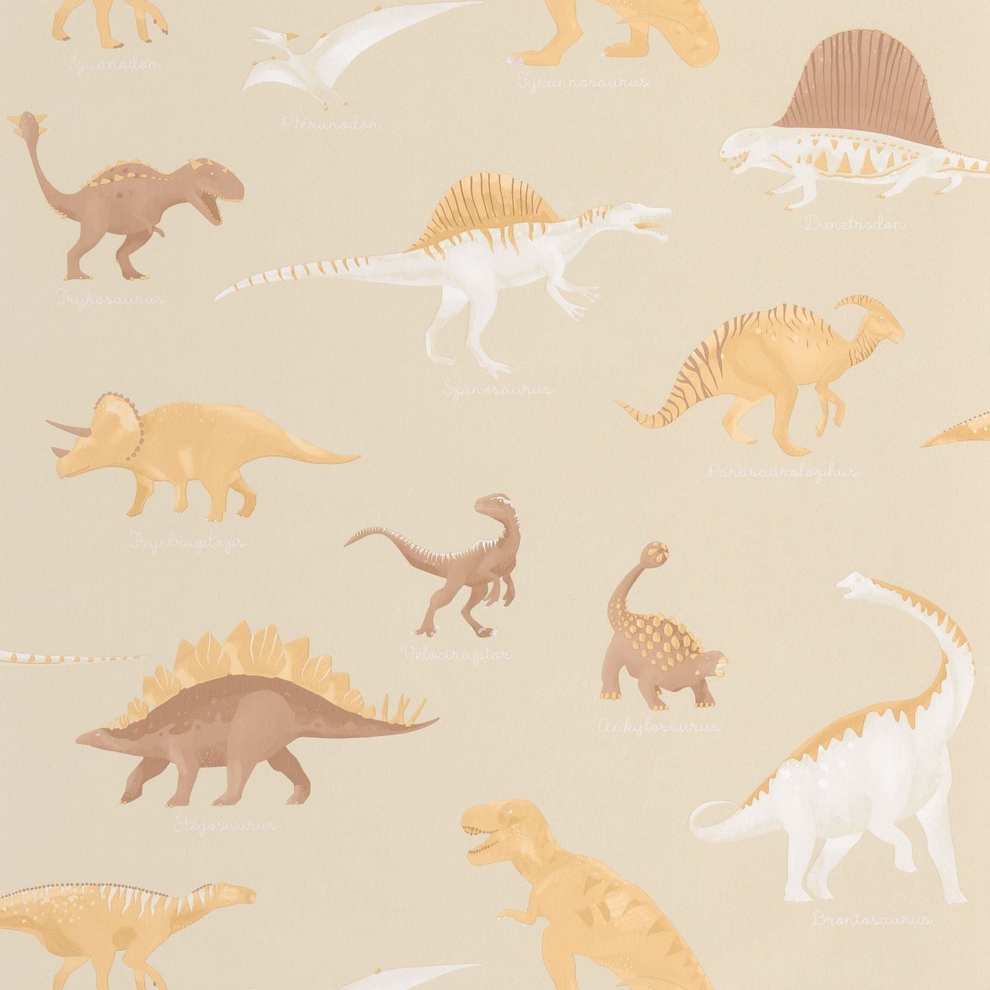 Jurassique Wallpaper - Beige - Caselio - 105701010