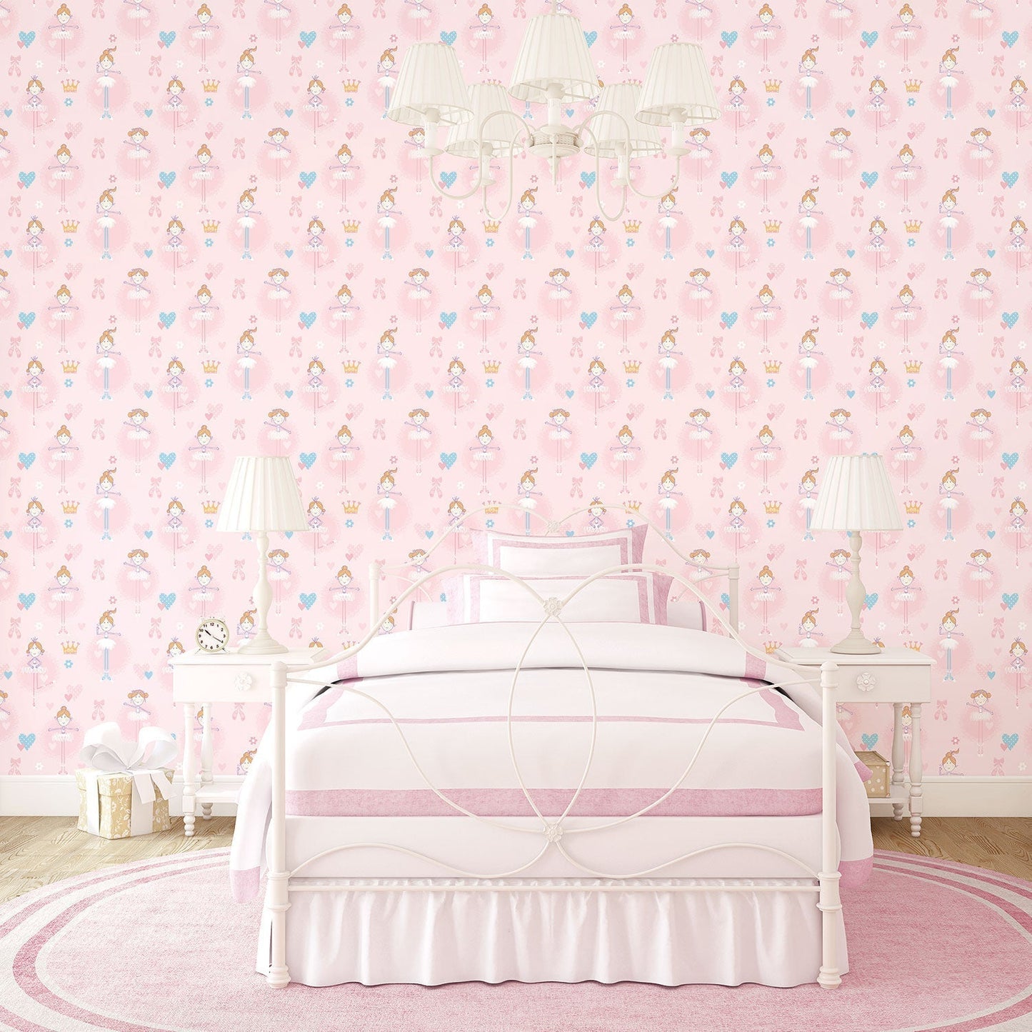 Just 4 Kids 2 Ballerina Wallpaper - Pink - Galerie - G56002 - Premier Wallcovering