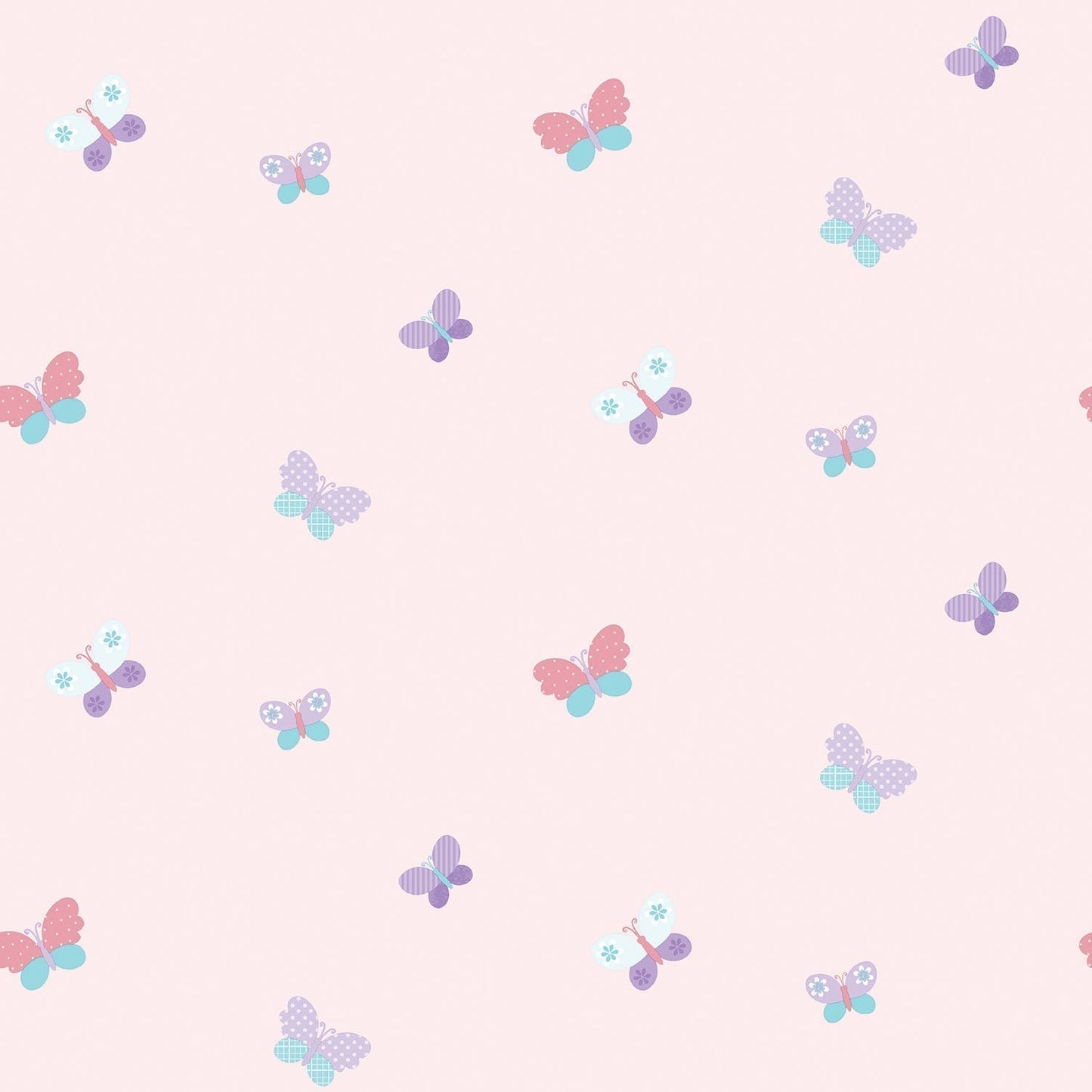 Just 4 Kids 2 Butterfly Wallpaper - Pink - Galerie - G56008 - Premier Wallcovering