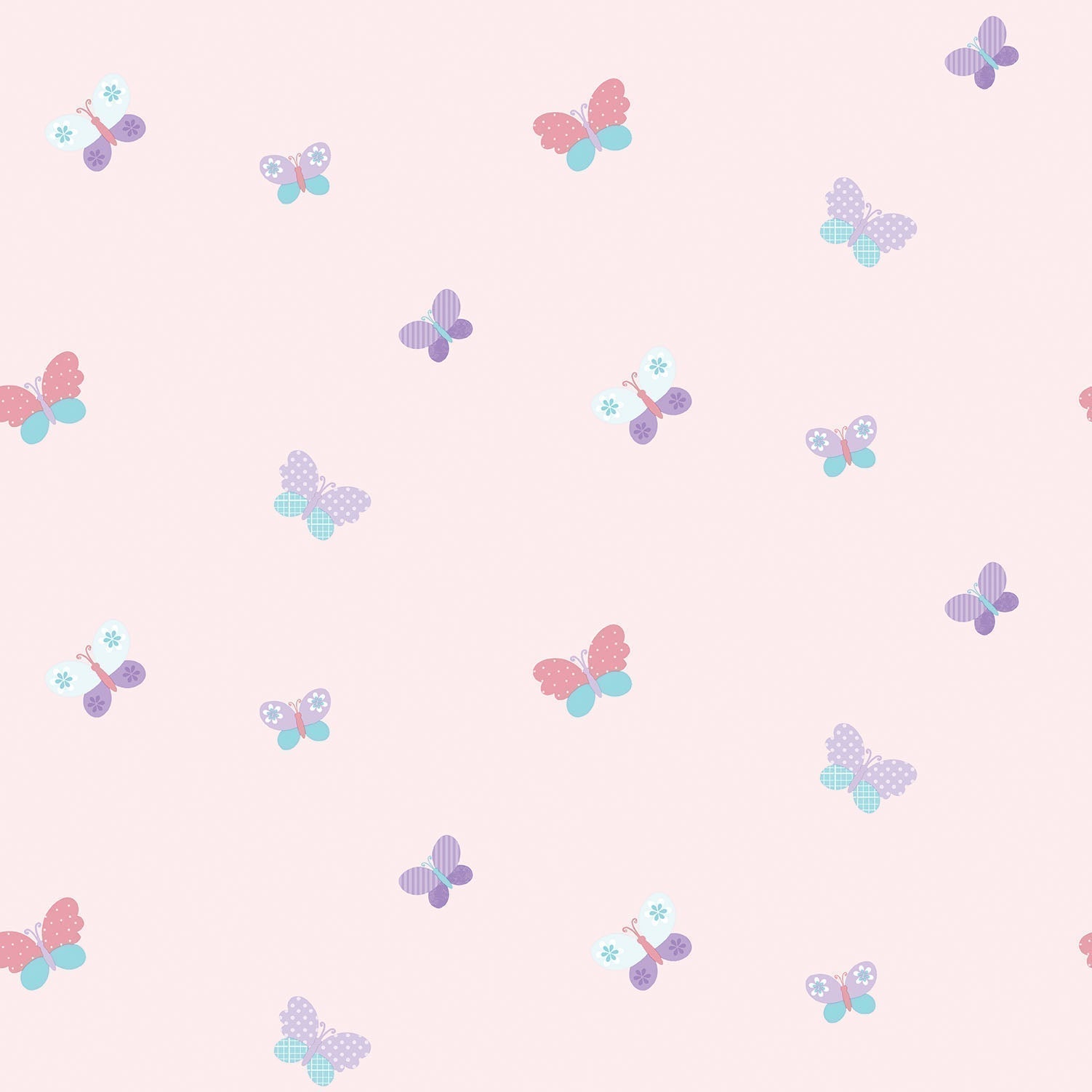 Just 4 Kids 2 Butterfly Wallpaper - Pink - Galerie - G56008 - Premier Wallcovering
