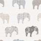 Just 4 Kids 2 Elephants Wallpaper - Grey / Beige - Galerie - G56527 - Premier Wallcovering